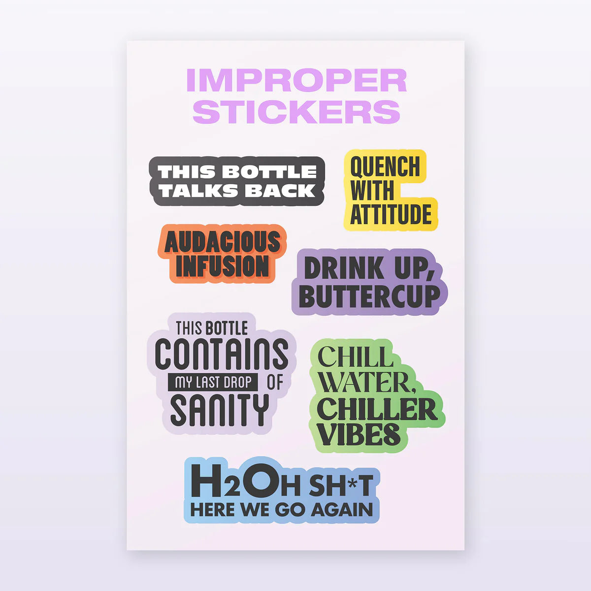 Bottle/Mug Sticker Pack - Lighten Up Shop