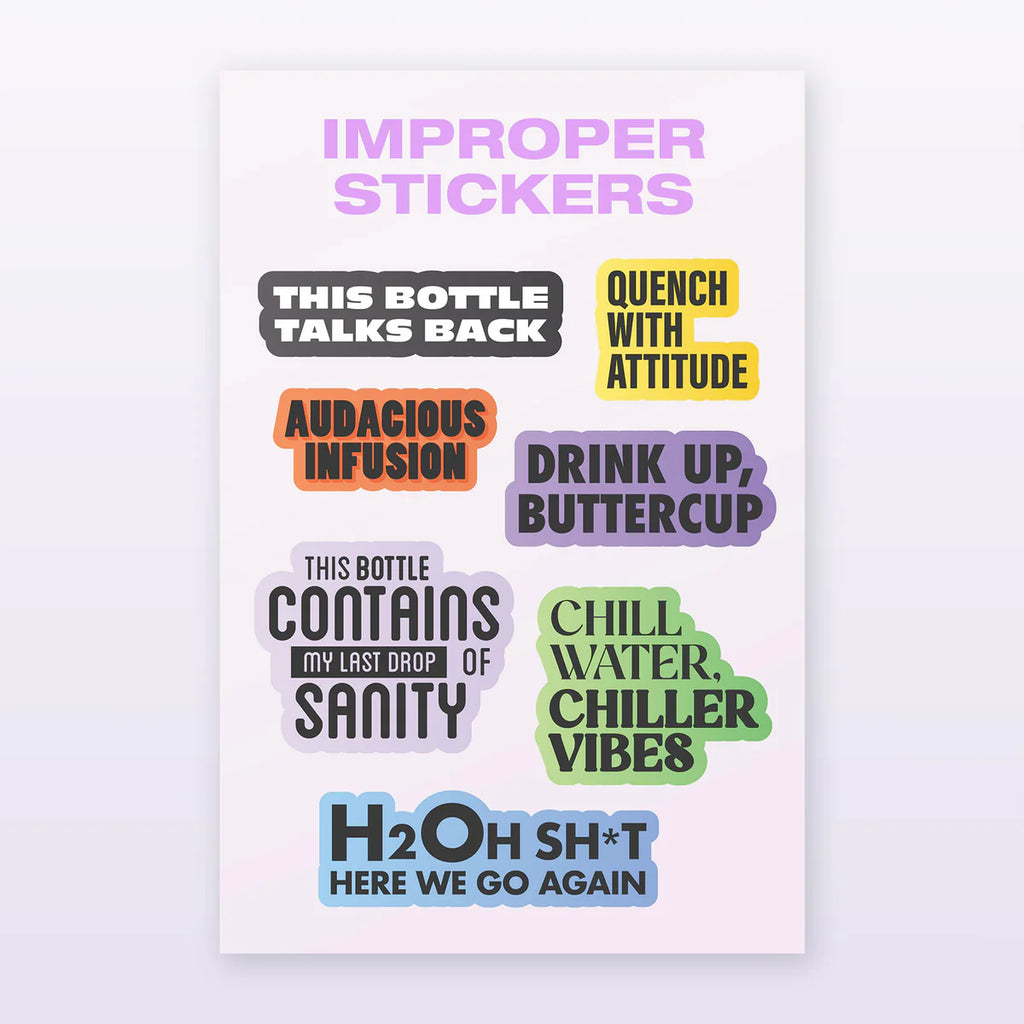 Bottle/Mug Sticker Pack - Lighten Up Shop
