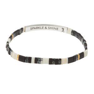 Good Karma Miyuki Bracelet - Sparkle & Shine - Lighten Up Shop