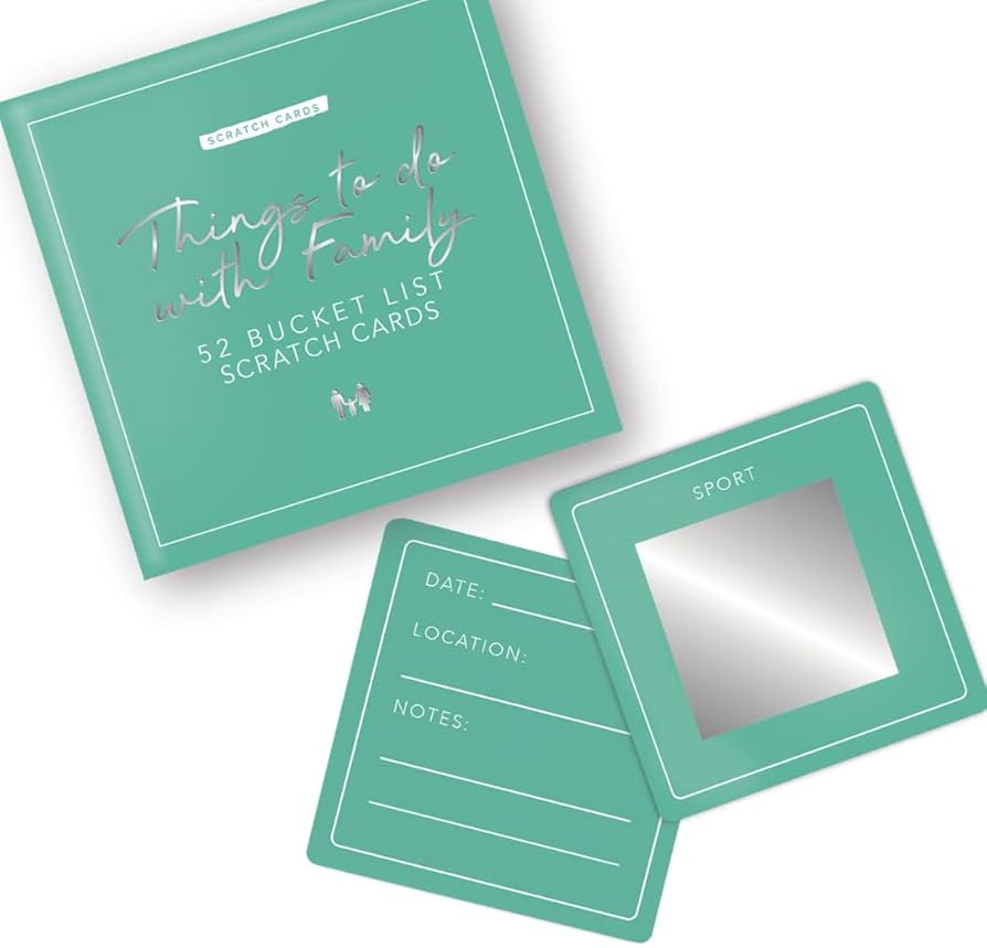 Things To Do With Family 52 Bucket List Scratch Cards - Lighten Up Shop