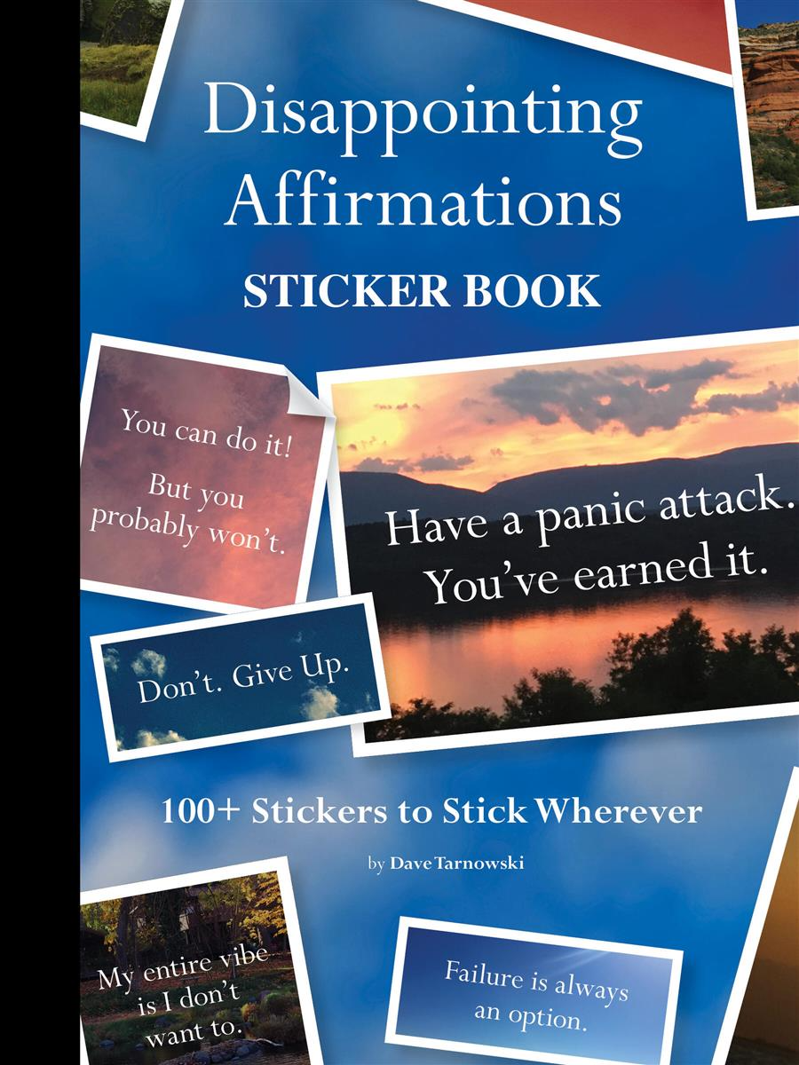 Disappointing Affirmations Sticker Book - Lighten Up Shop
