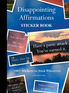 Disappointing Affirmations Sticker Book - Lighten Up Shop