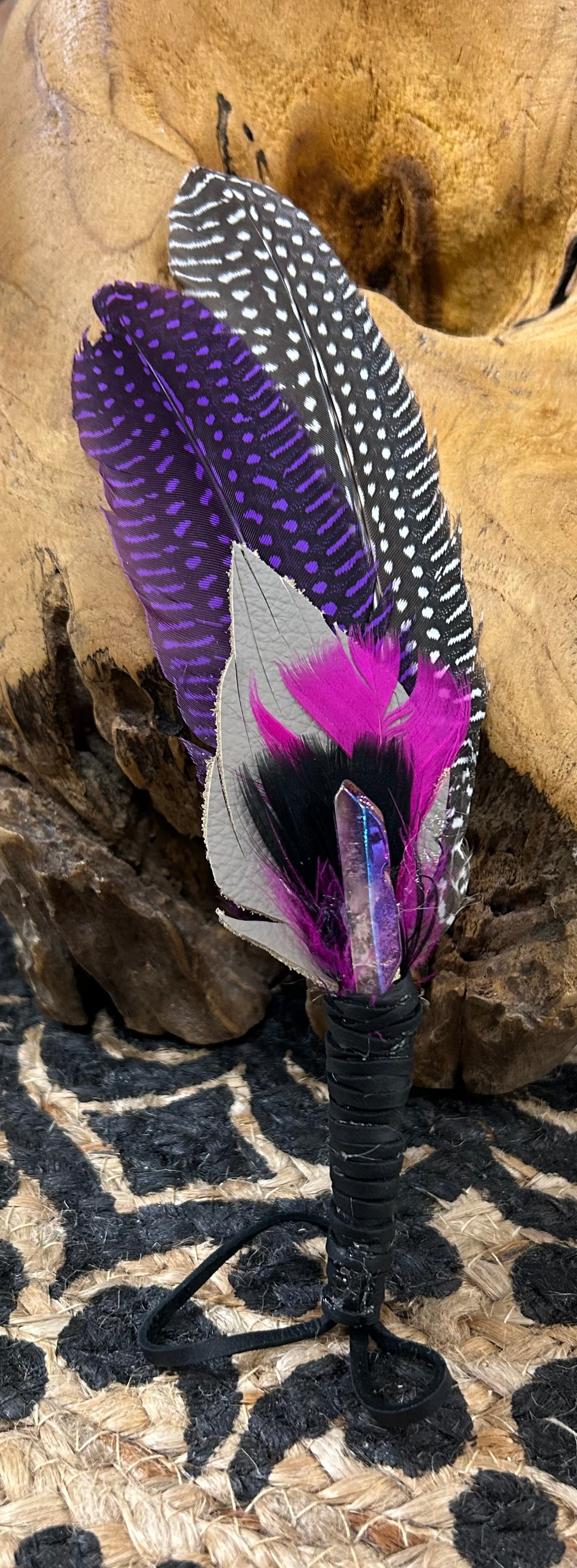 Crystal Smudging Feathers
