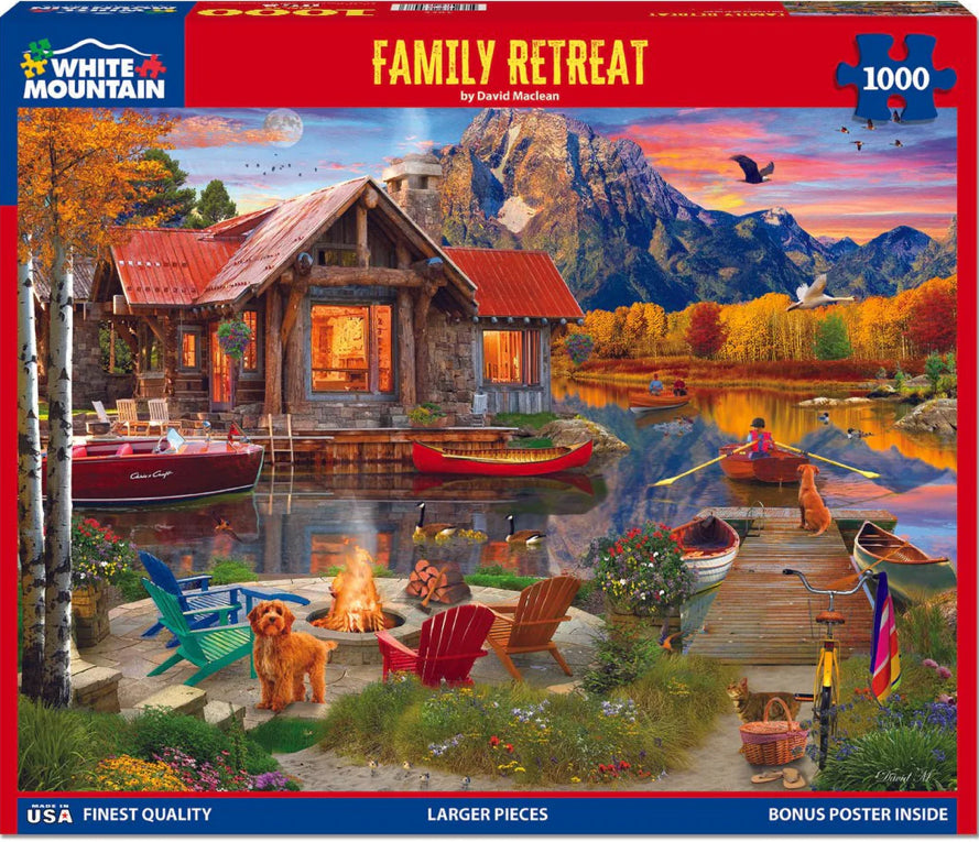 Family Retreat Puzzle 1000pc - Lighten Up Shop