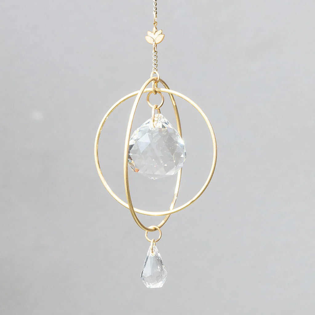 Mini Suncatcher - Lotus/Strength - Lighten Up Shop