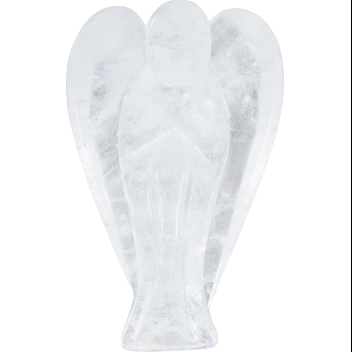 Clear Quartz Angel $18 - Lighten Up Shop