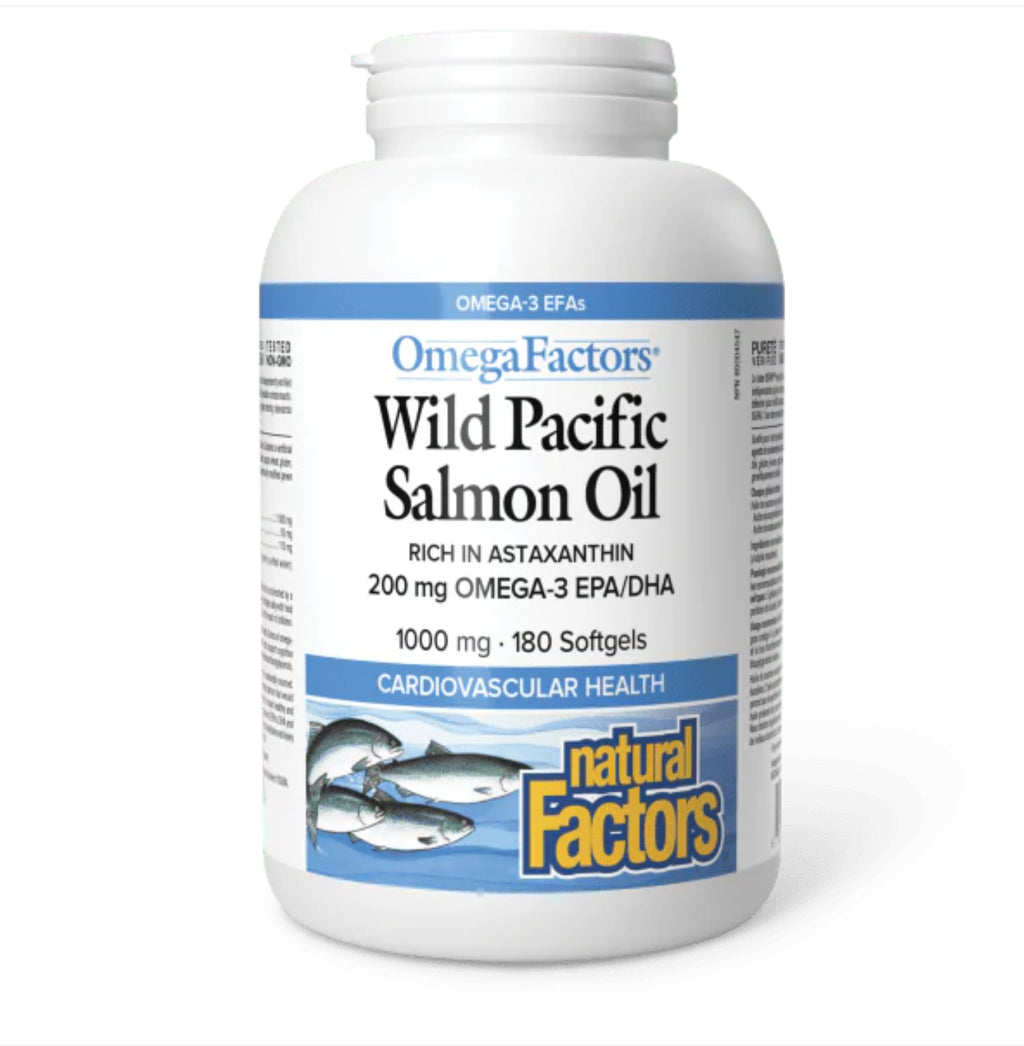 Wild Pacific Salmon Oil 180 softgels - Lighten Up Shop