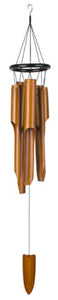 Black Ring Bamboo Windchimes - Lighten Up Shop