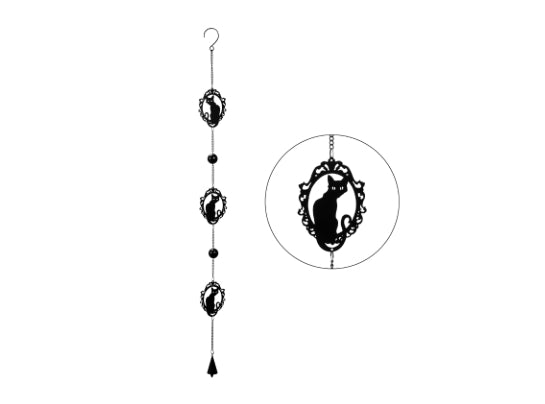 Black Cat Silhouette Windchime - Lighten Up Shop