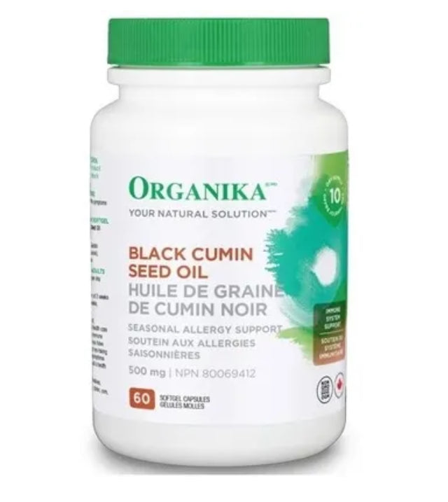Organika Black Cumin Seed Oil 500mg (60 Softgels)