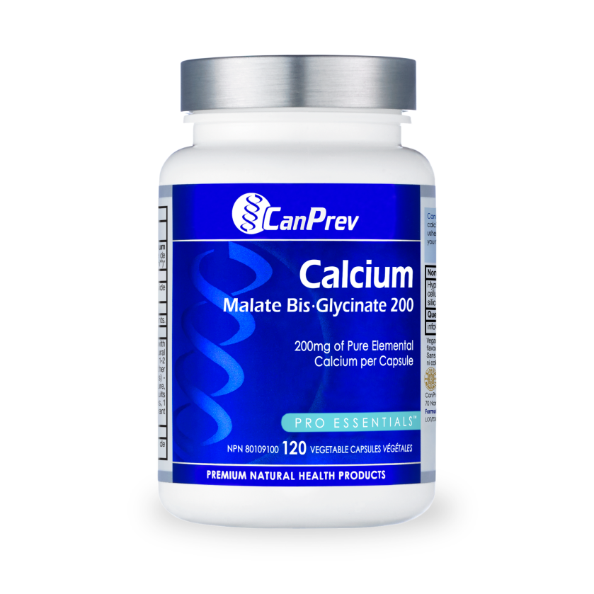 CanPrev Calcium Malate Bis-Glycinate 200 - 120 Capsules