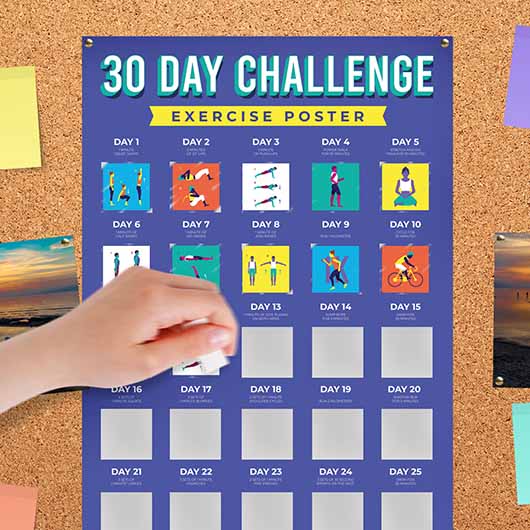 30 Day Challenge Poster - Lighten Up Shop
