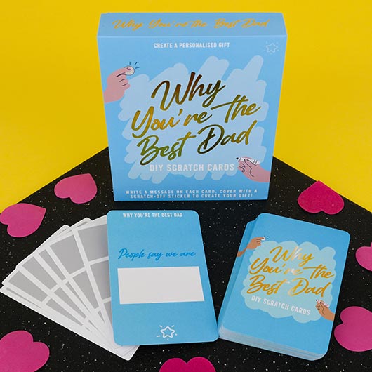 Reasons You're the Best Dad DIY Scratch Cards - Lighten Up Shop