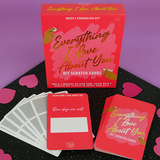 Everything I Love About You DIY Scratch Cards - Lighten Up Shop