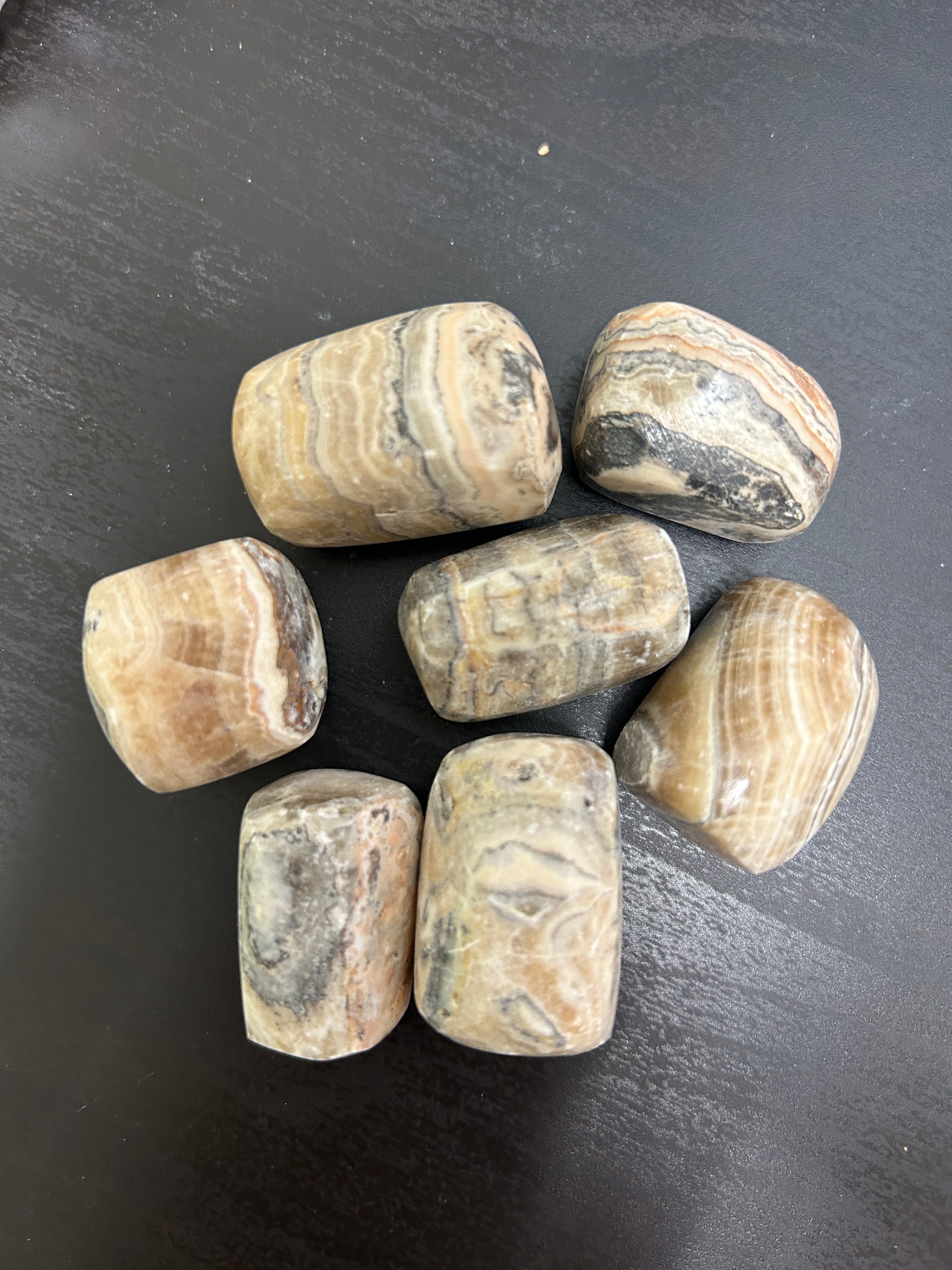 Zebra Phantom Calcite Loose Tumbled - Lighten Up Shop