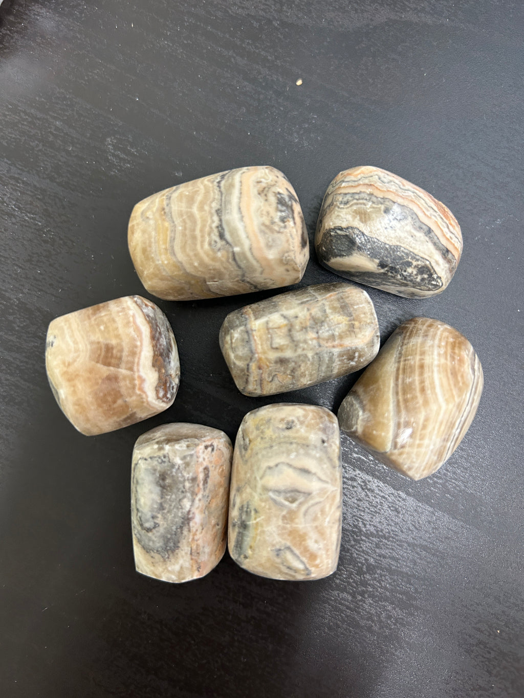 Zebra Phantom Calcite Loose Tumbled - Lighten Up Shop