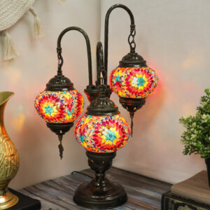 Turkish Mosaic Fire Lamp - Lighten Up Shop