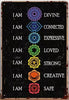 Chakra Metal Plaque Sign