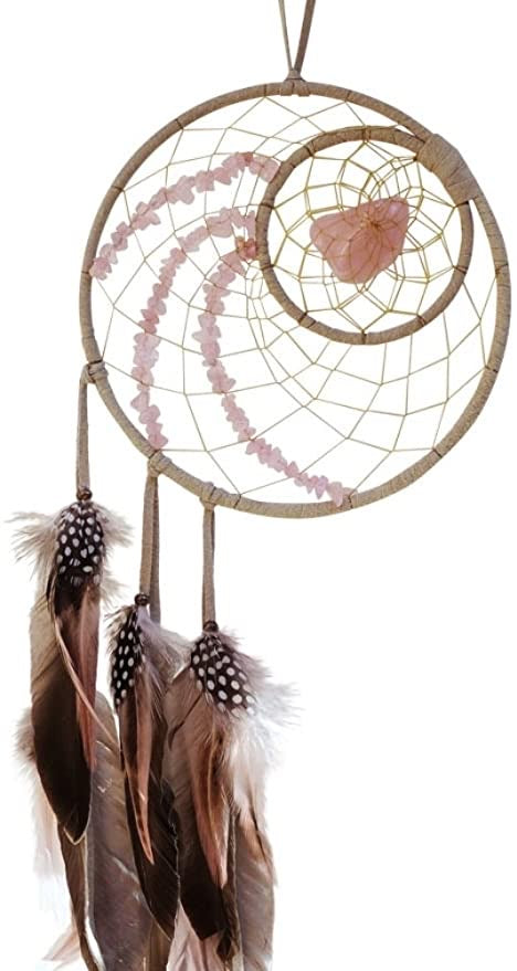Rose Quartz Dreamcatcher - Lighten Up Shop