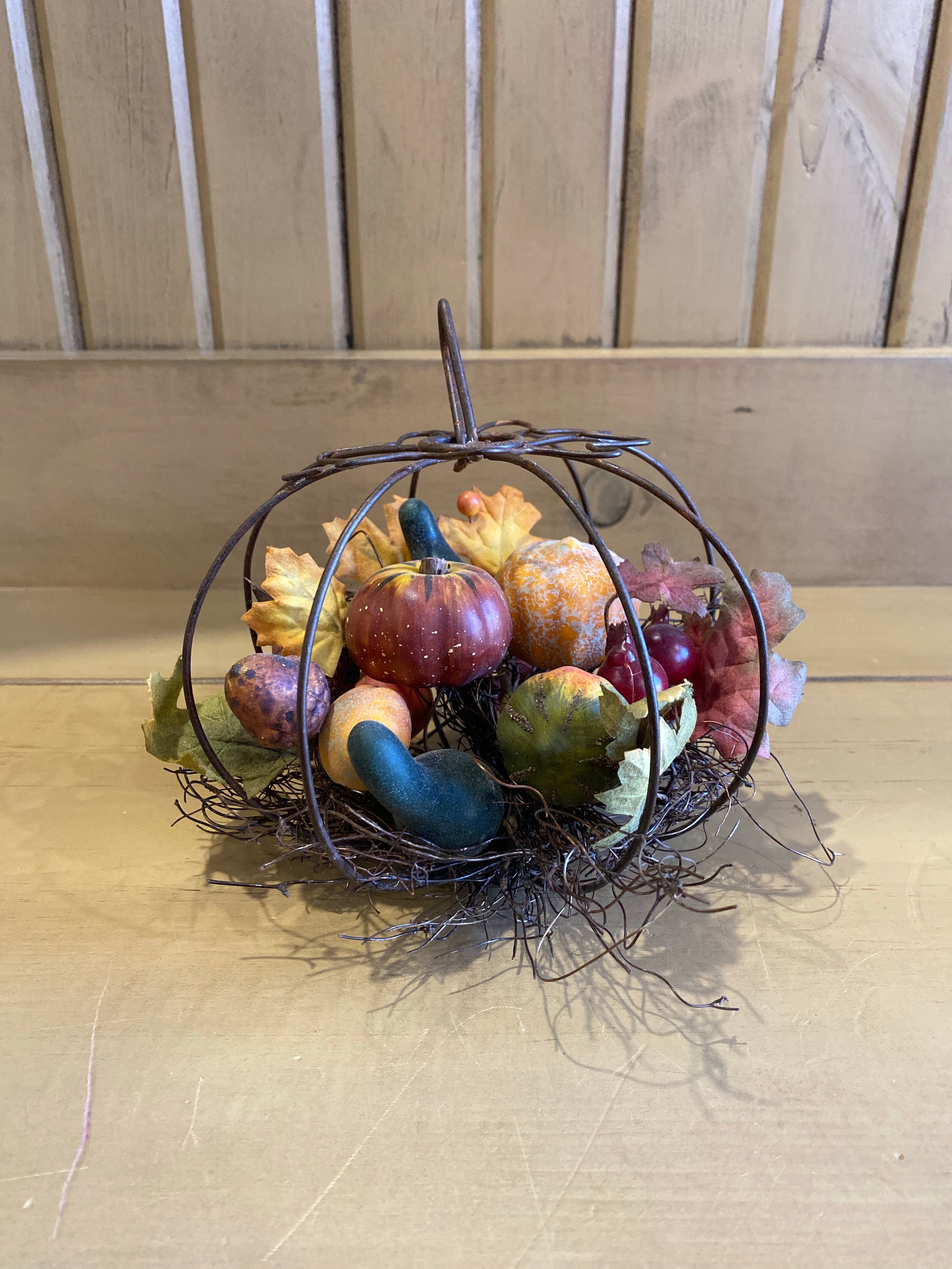 Wire Pumpkin Decor - Lighten Up Shop